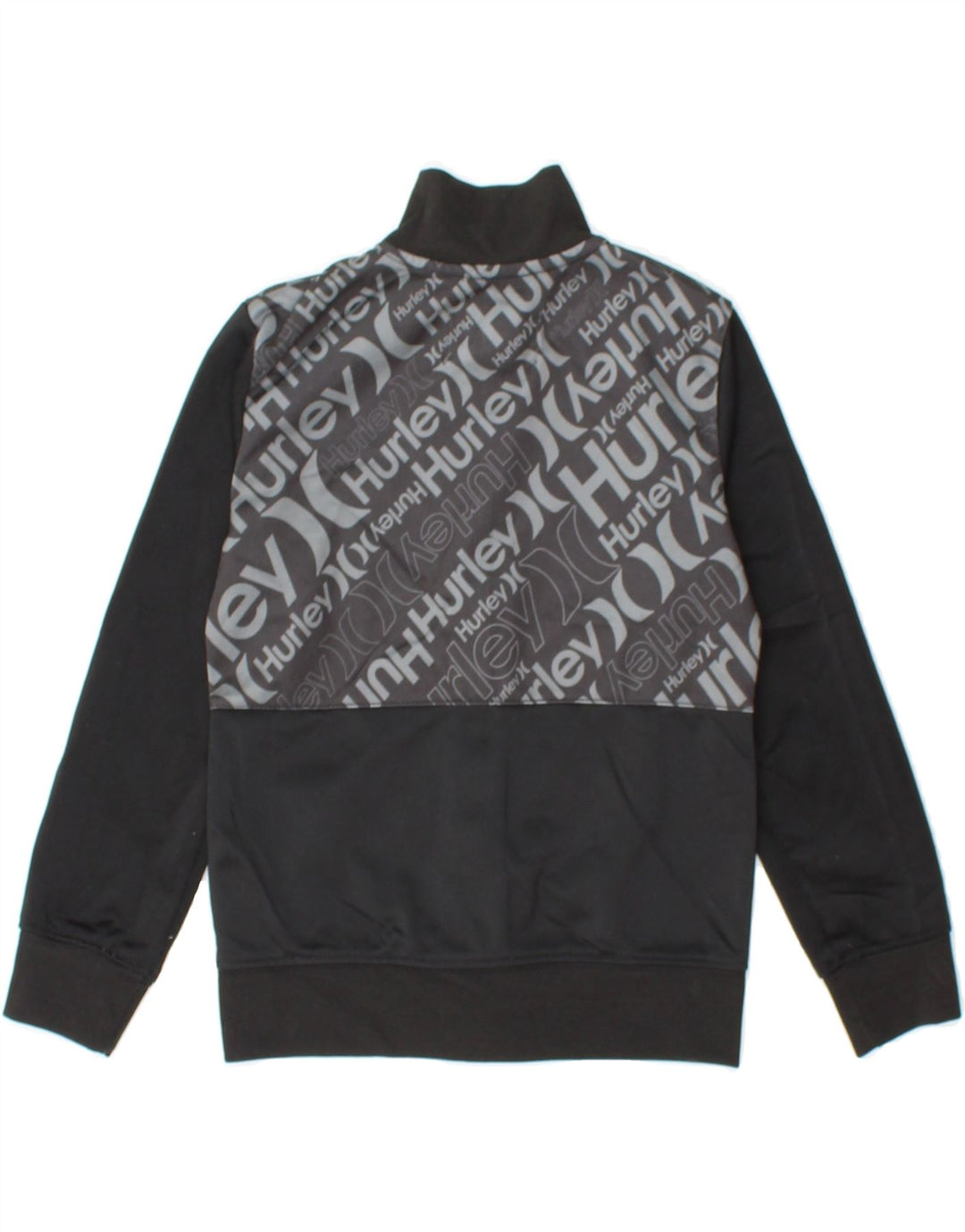 HURLEY Boys Graphic Tracksuit Top Jacket 3-4 Years Black Colourblock Vintage Hurley and Second-Hand Hurley from Messina Hembry 