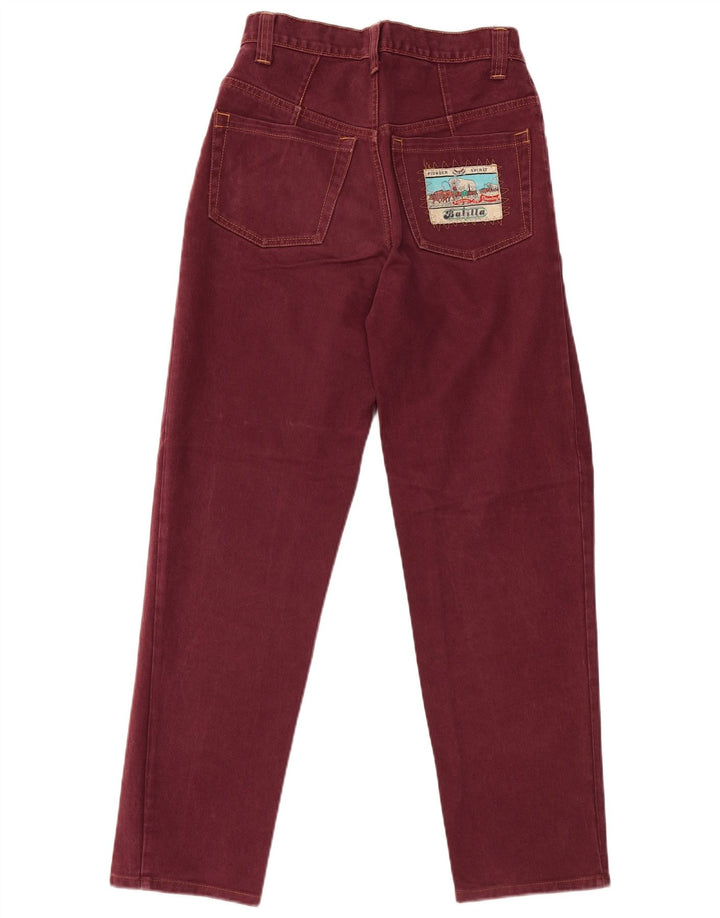 JINGLERS Jean fuselé fille 13-14 ans W26 L29 Coton bordeaux