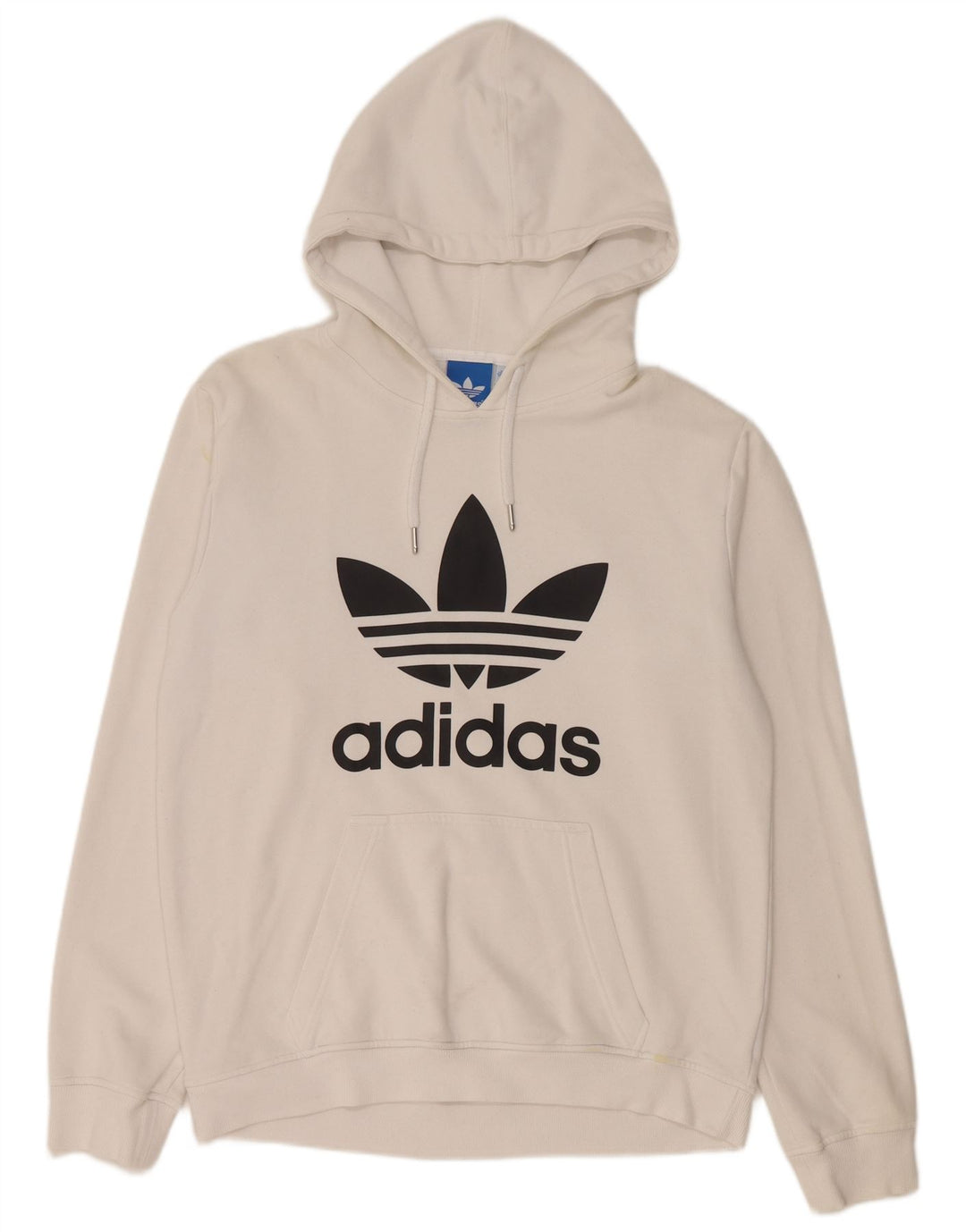 Adidas Pull à capuche graphique pour homme en coton blanc moyen