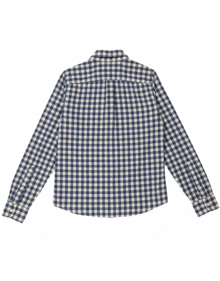 HOLLISTER Mens Shirt Small Blue Gingham Cotton