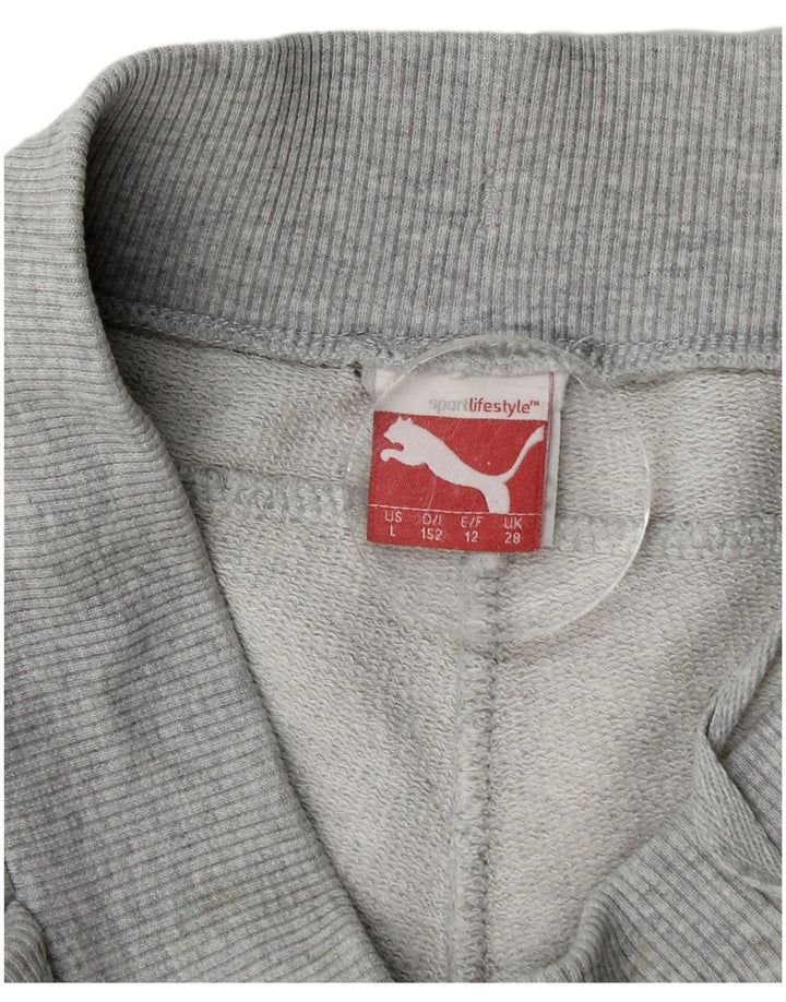 PUMA Girls Sport Shorts 11-12 Years  Grey