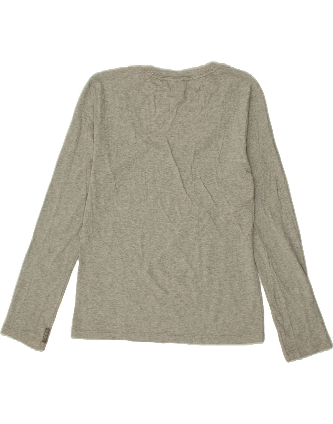 NORTH SAILS Womens Top Long Sleeve UK 14 Large Grey Cotton Vintage North Sails and Second-Hand North Sails from Messina Hembry 