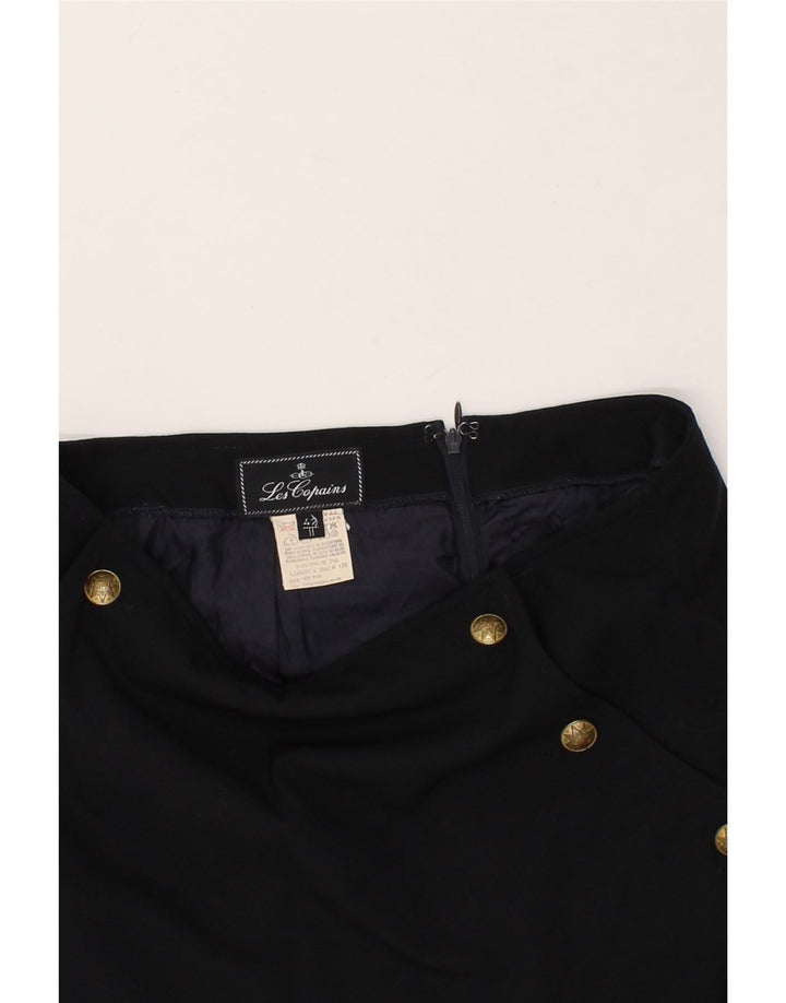 LES COPAINS Womens Pencil Skirt IT 42 Medium W30 Navy Blue Polyamide Vintage Les Copains and Second-Hand Les Copains from Messina Hembry 