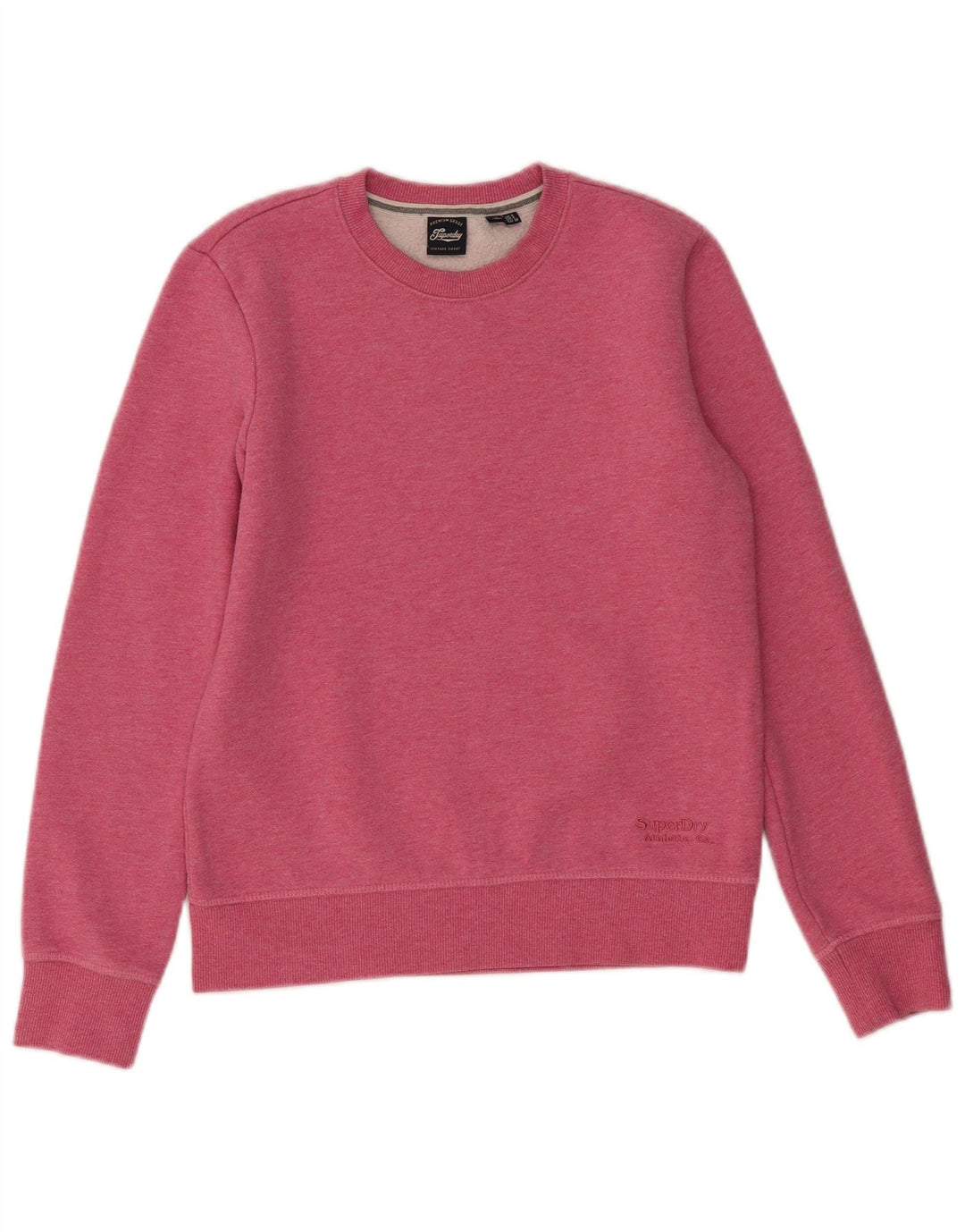 Superdry Femme Sweatshirt Jumper UK 8 Small Rose Coton