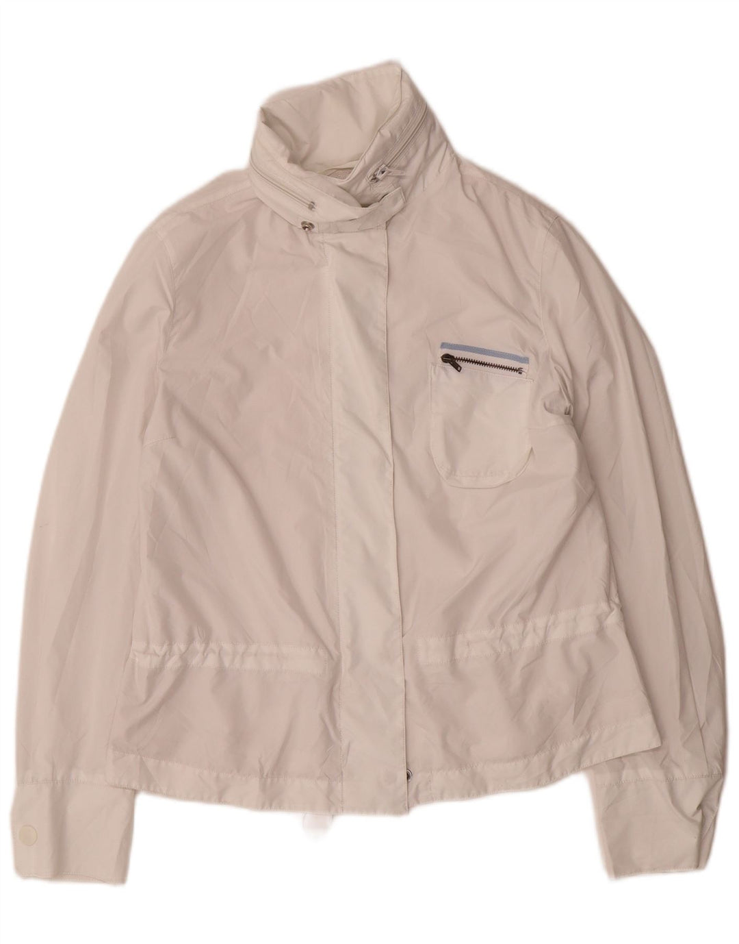 Armani Jeans Veste coupe-vent pour femme UK 8 Small Blanc Polyester
