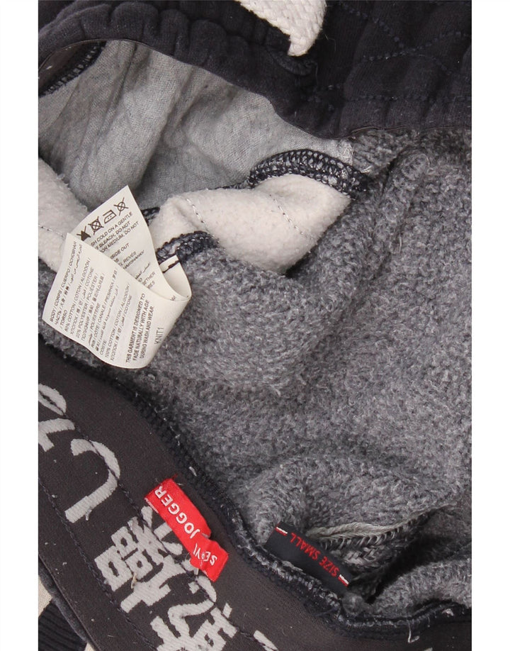 SUPERDRY Pantalon de Survêtement Graphique Homme Small Bleu Marine Colourblock