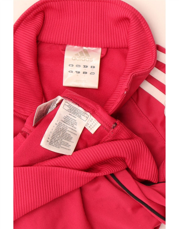 Adidas Veste de survêtement pour femme UK 8 Petit Rose Polyester
