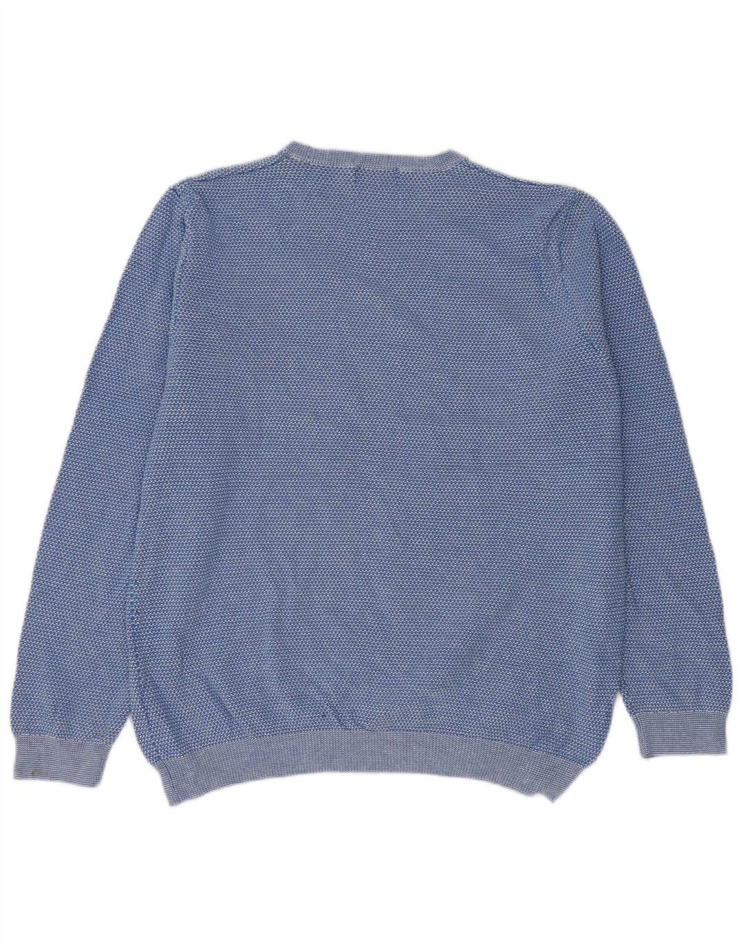 MARKS & SPENCER Pull à col rond pour homme en coton bleu moyen