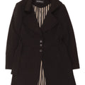 Roccobarocco Pardessus Femme IT 48 XL Noir Polyester