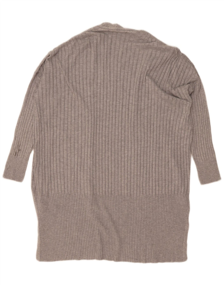 Marks & Spencer Pull cardigan ouvert long pour femme UK 14 Gris moyen