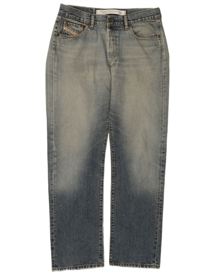 Diesel Jean droit vieilli W34 L31 en coton bleu pour homme