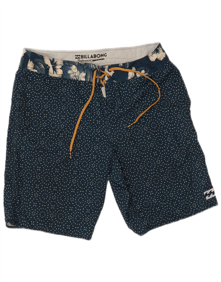 BILLABONG Short de Bain Homme Bleu Marine Moyen à Pois Polyester