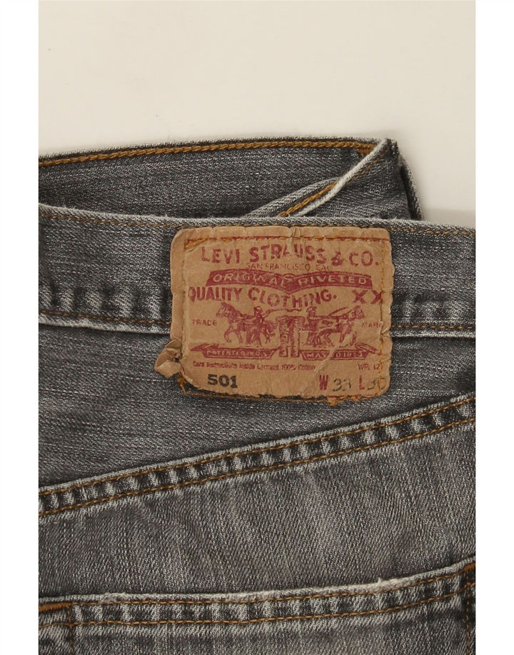 Levi's Jean Droit 501 Homme W33 L30 Gris