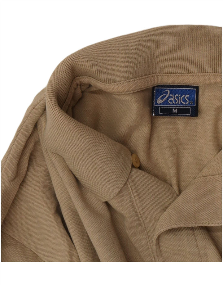 Asics Polo à Manches Longues Homme Beige Moyen