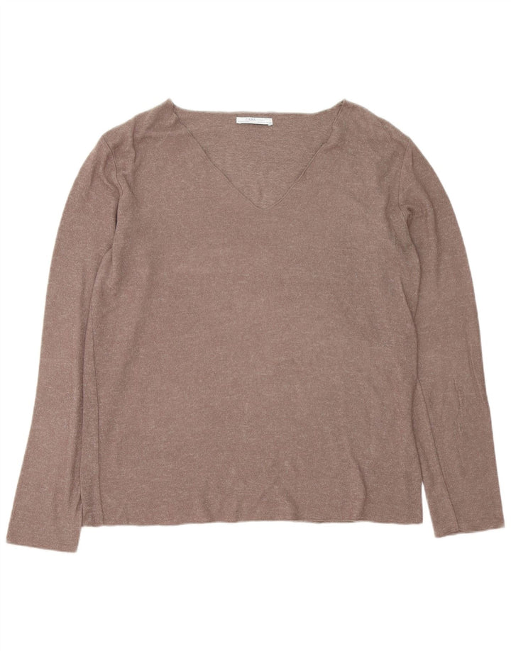 Zara Femme Top Manches Longues UK 18 XL Marron