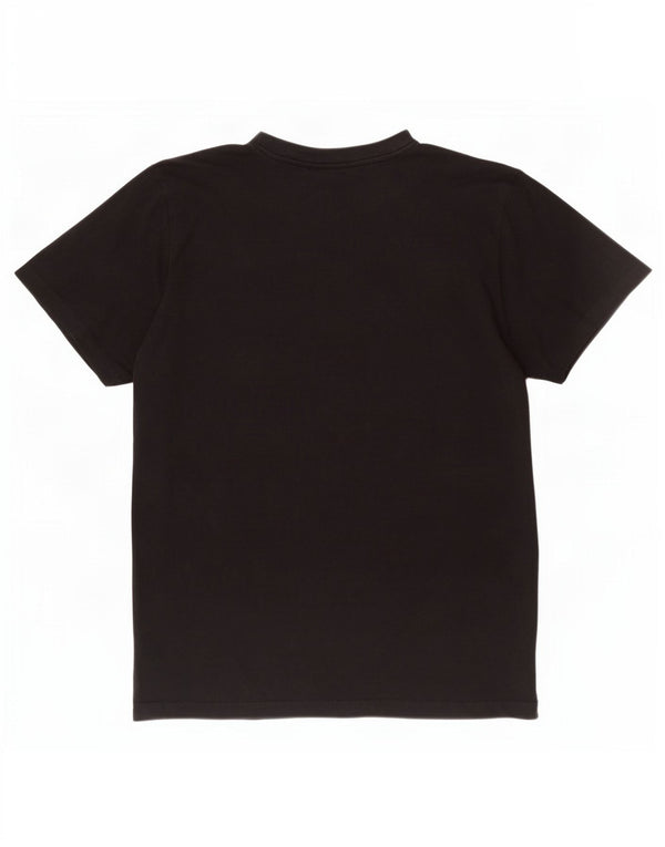 Kappa Mens Graphic T-Shirt Top Large Noir Coton