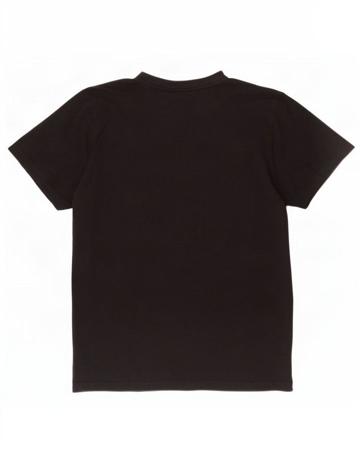 Kappa Mens Graphic T-Shirt Top Large Noir Coton