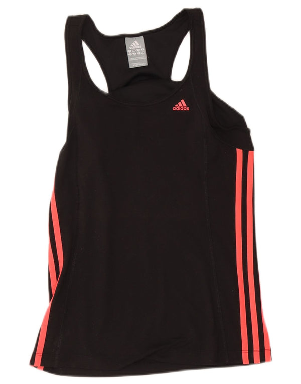 Adidas Climalite Vest Top UK 10 Small Noir Polyester