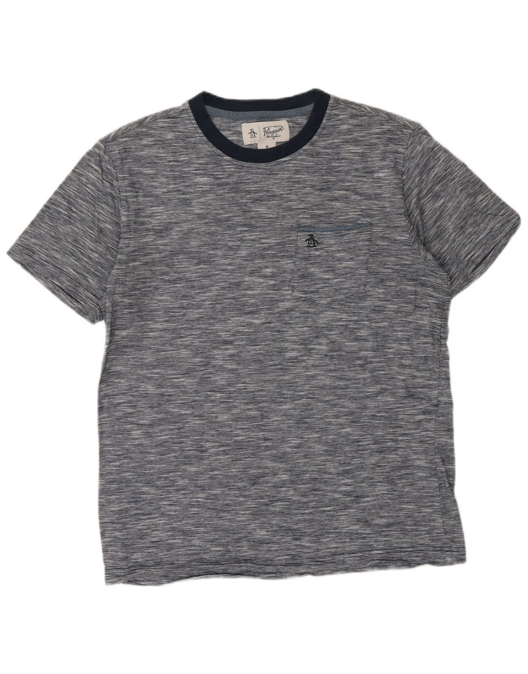 PENGUIN T-Shirt Homme Bleu Marine Moyen Moucheté Coton
