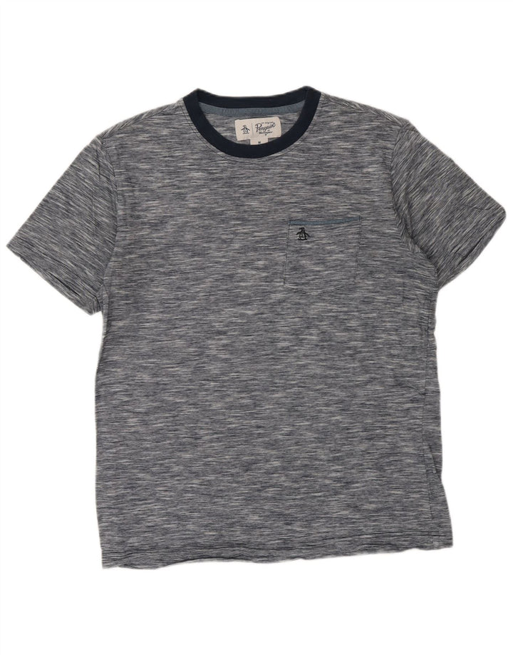 PENGUIN T-Shirt Homme Bleu Marine Moyen Moucheté Coton