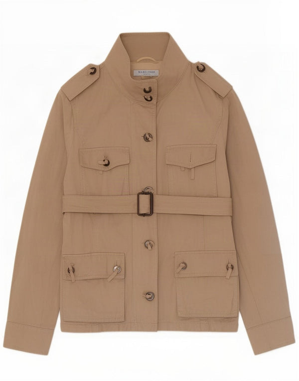 Marella Veste militaire pour femme UK 12 Medium Beige Coton Sports