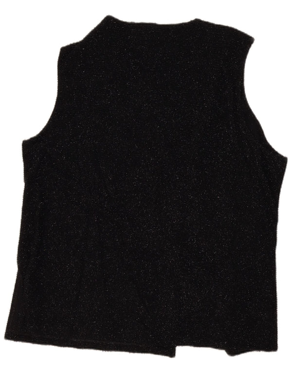 Primavera Firenze Cardigan sans manches pour femme IT 53 2XL Noir