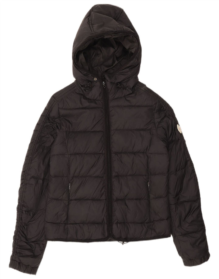 Replay Veste matelassée à capuche pour femme UK 12 Medium Noir