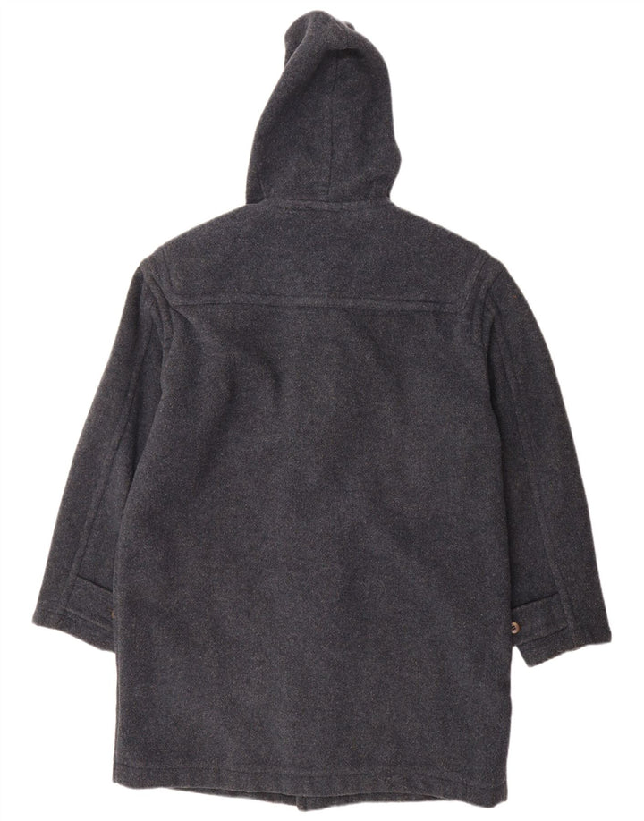 Stefanel Duffle Coat à capuche pour homme UK 38 Bleu moyen Laine