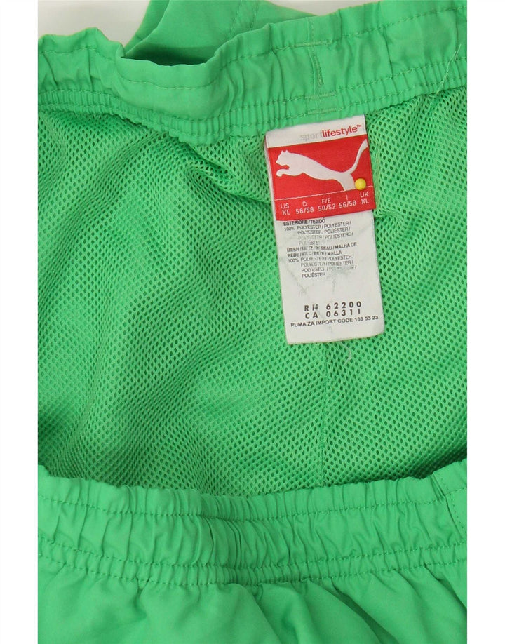 Puma Short de Sport Graphique Homme XL Vert Polyester