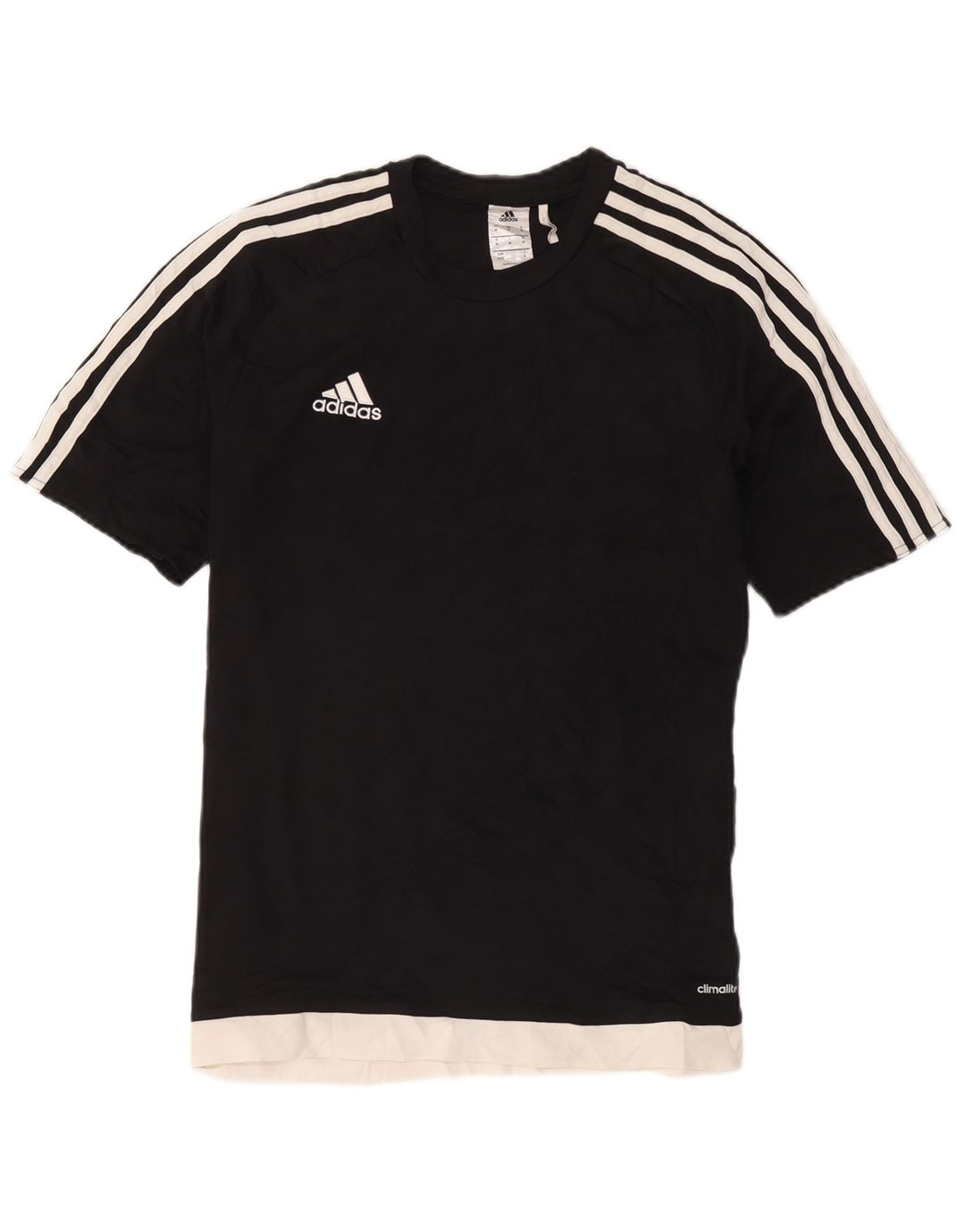 Adidas Hommes Climalite T-Shirt Haut Noir Colorblock Polyester