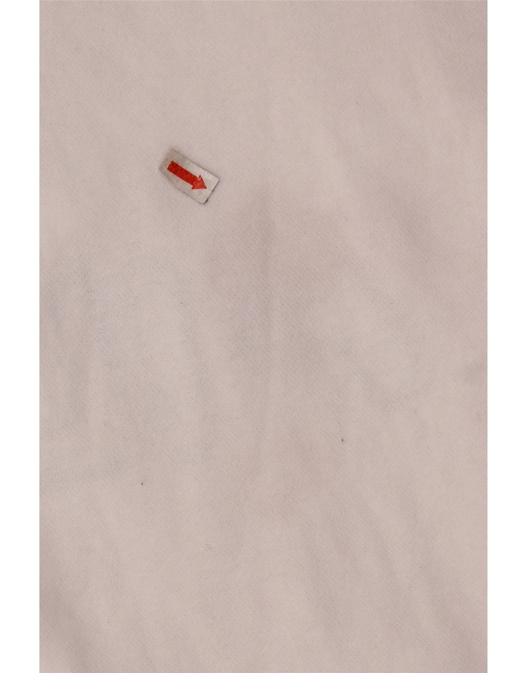 FILA Sweat-shirt graphique à col zippé pour femme UK 16 Grand coton blanc