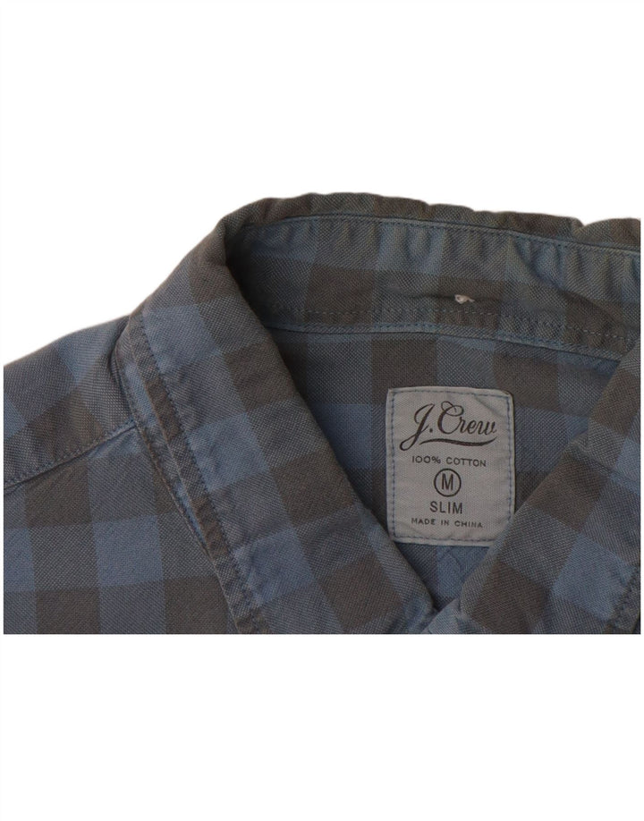 J. CREW Chemise Slim Homme Bleu Moyen Vichy Coton