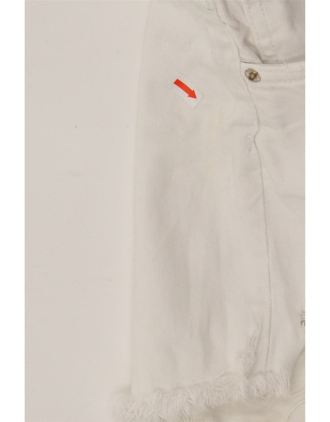 ZARA Womens Denim Shorts EU 42 Large W32 White Cotton Vintage Zara and Second-Hand Zara from Messina Hembry 