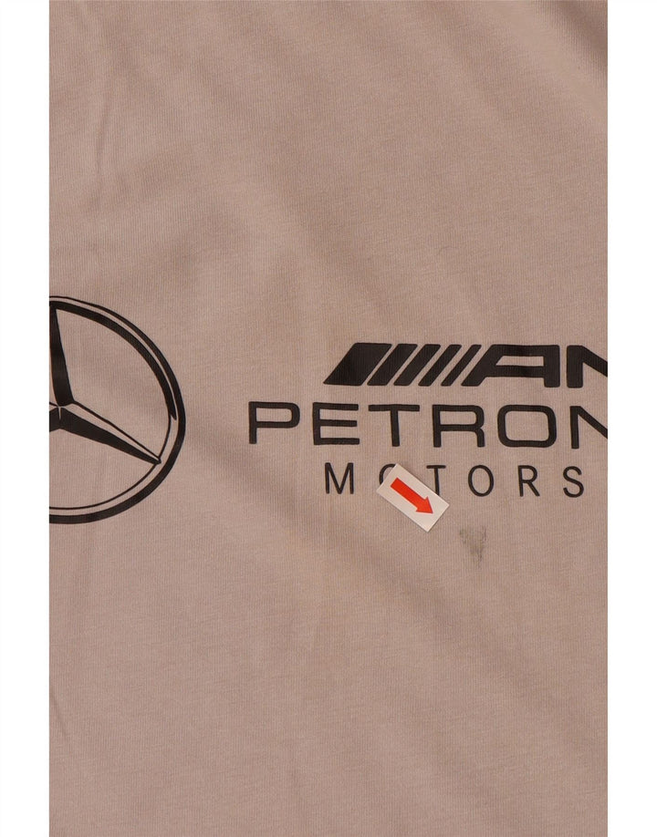 PUMA T-Shirt Graphique Homme Petit Gris Coton