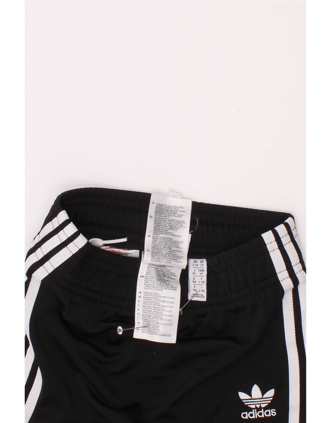 Adidas Pantalon de survêtement garçon Joggers 2-3 ans Noir Polyester