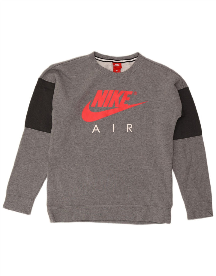 Nike Sweat-shirt graphique pour homme en coton color block Gris Taille S
