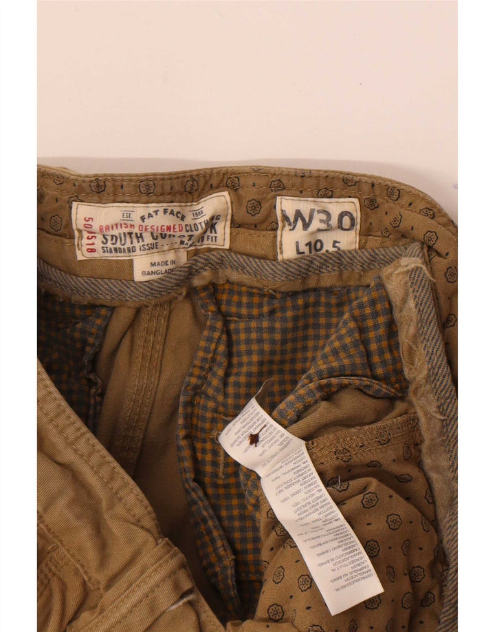 Fat Face Short Chino Homme W30 Coton Beige Moyen