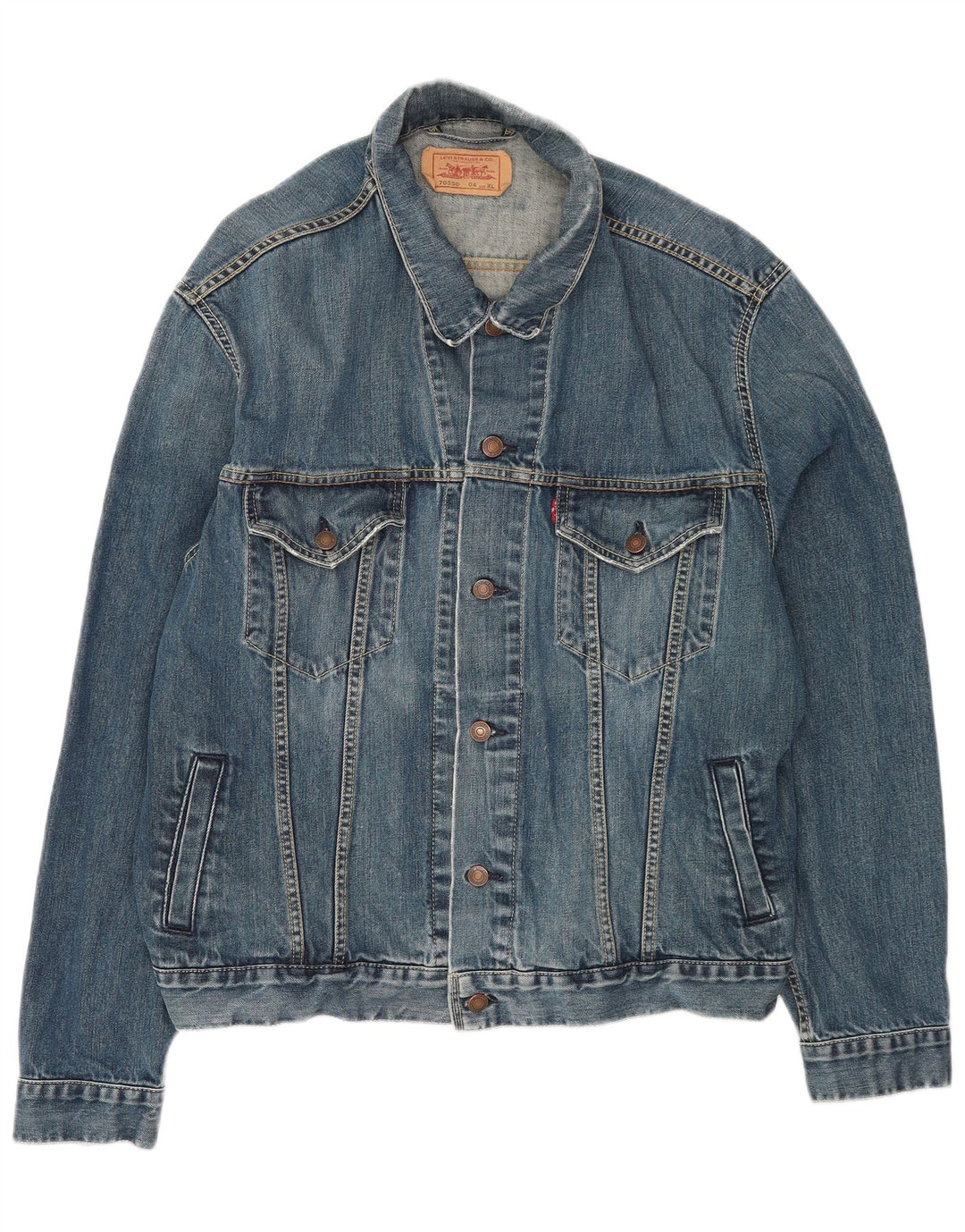 Levi's Veste en Jean Homme UK 42 XL Bleu Coton