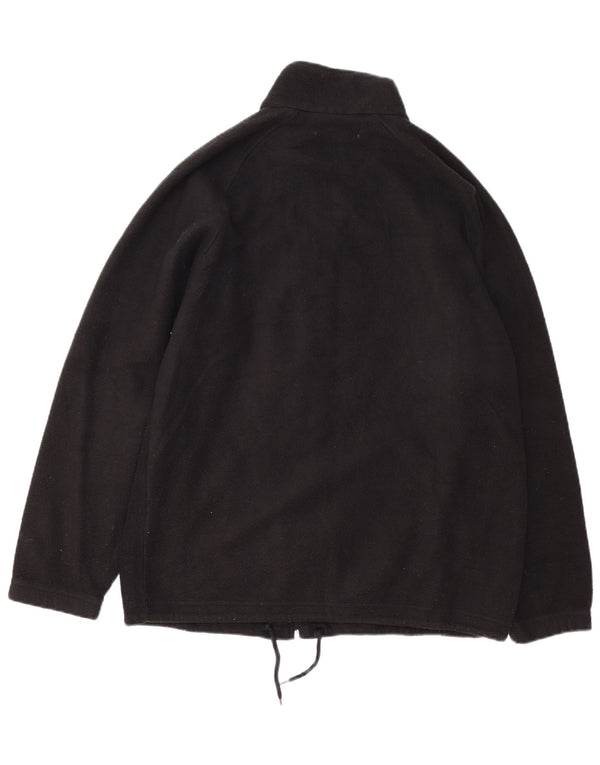 Kappa Veste polaire pour homme UK 40 Large Noir Polyester