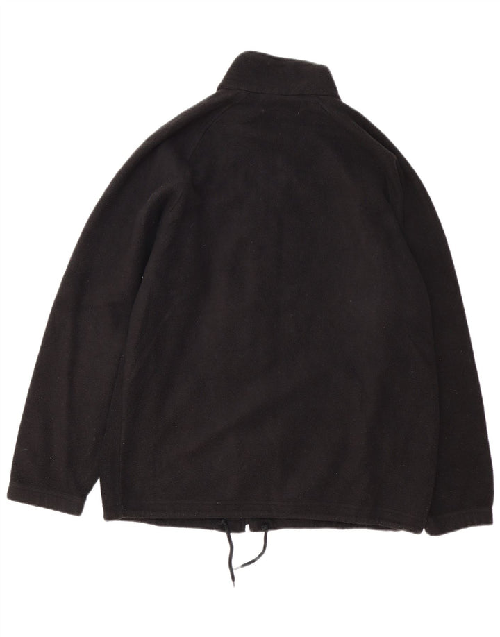 Kappa Veste polaire pour homme UK 40 Large Noir Polyester