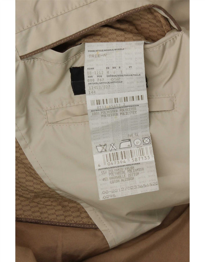 Hugo Boss Hommes Trench Coat EU 52 XL Beige Polyamide