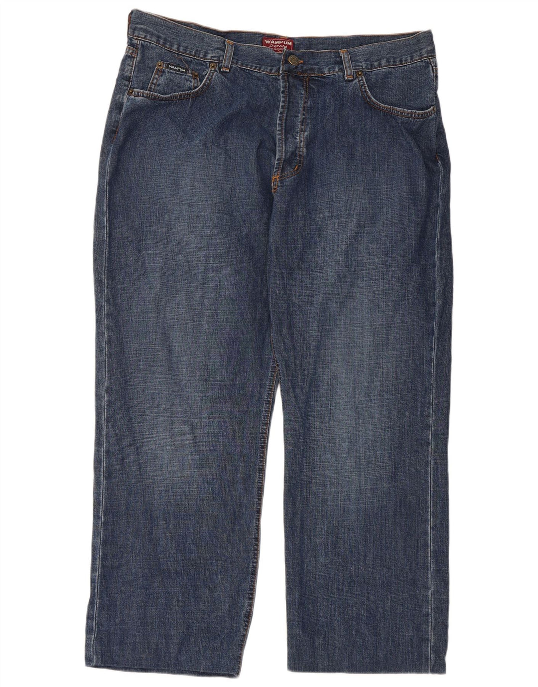 WAMPUM Jean droit homme W36 L27 bleu coton