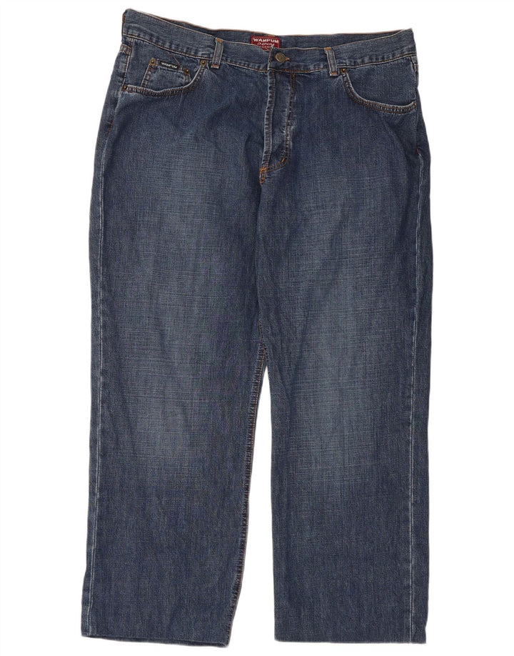 WAMPUM Jean droit homme W36 L27 bleu coton
