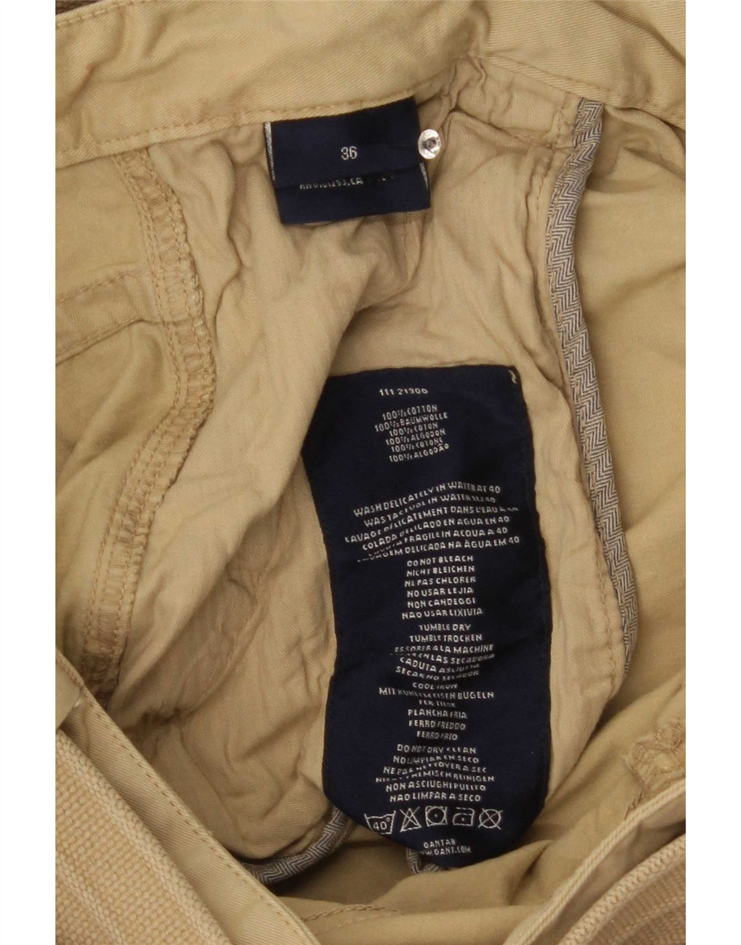 Gant Short Cargo W36 Large Beige Coton Homme
