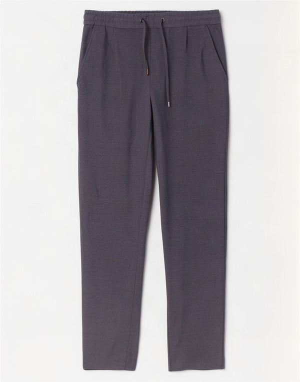 Zara Pantalon Chino Slim Homme Petit W30 L30 Bleu Marine Polyester
