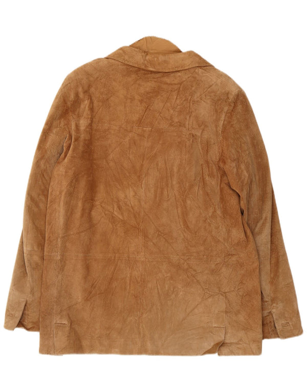 Conbipel Veste blazer en daim à 4 boutons Free Heron pour femme IT 46 Large Beige