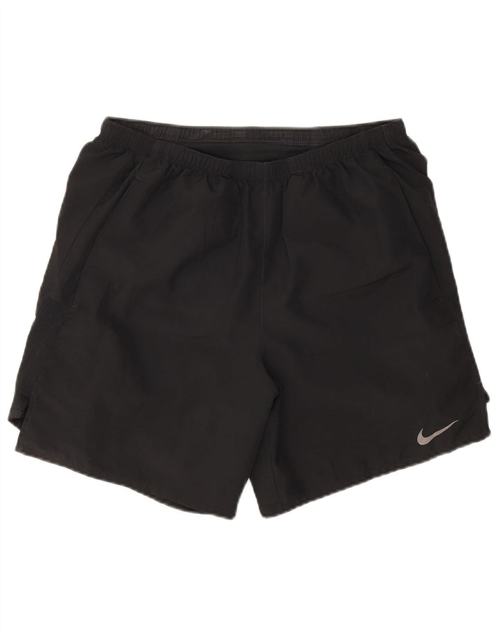Nike Short de sport Dri Fit pour homme en polyester noir moyen