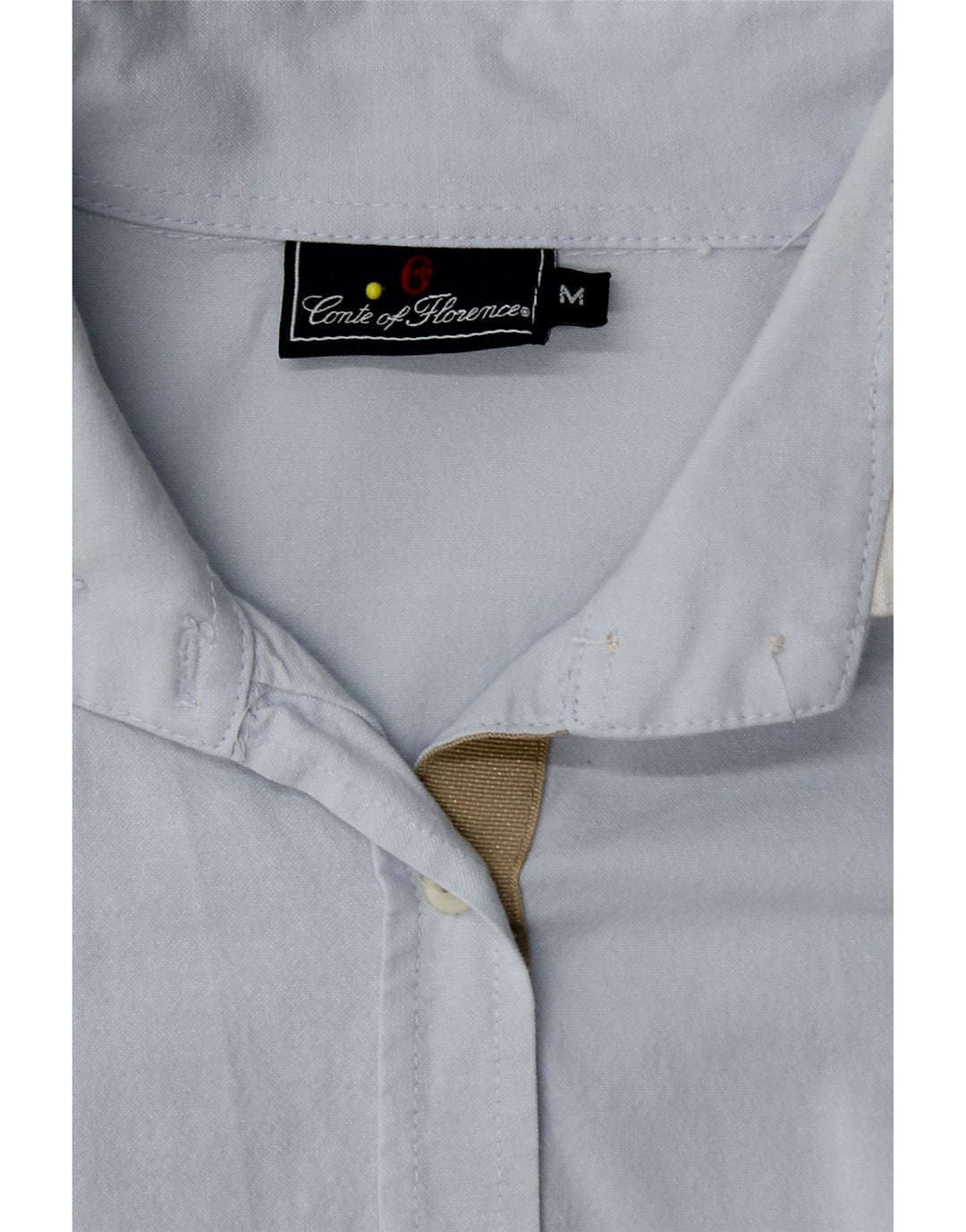 CONTE OF FLORENCE Chemise Femme UK 12 Bleu Moyen Coton