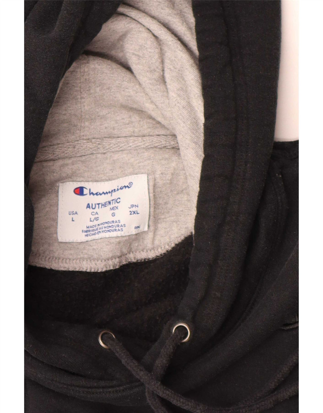 Champion Pull à capuche pour homme Grand coton noir