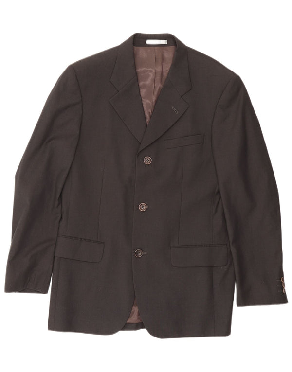 KENZO Veste Blazer 3 Boutons Homme IT 48 Bleu Marine Moyen Laine